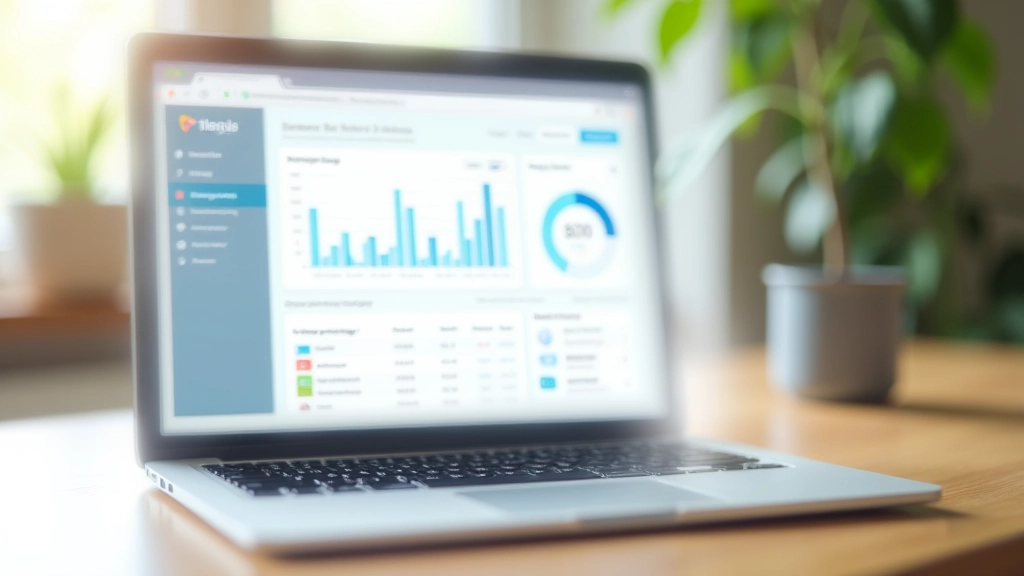 Laptop-Bildschirm mit Comdirect Online-Banking Dashboard, Kontoansicht und Statistiken