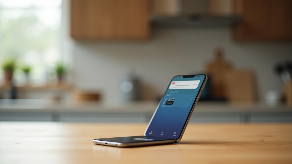 Smartphone zeigt mobiles Bezahl-Interface mit NFC-Symbol